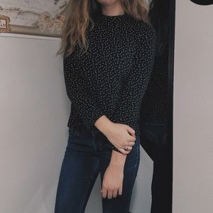 Polka Dot Turtleneck